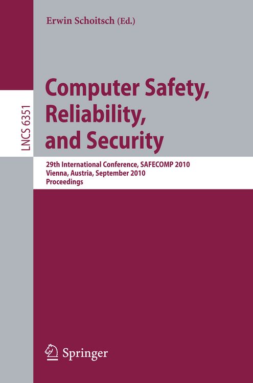 Produktbild: Computer Safety, Reliability, and Security