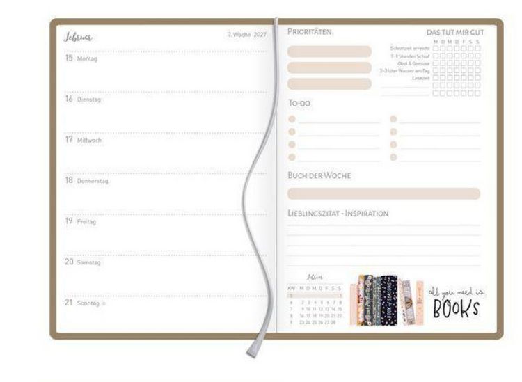 Produktbild: Terminkalender Jahresbegleiter Booklove 2027