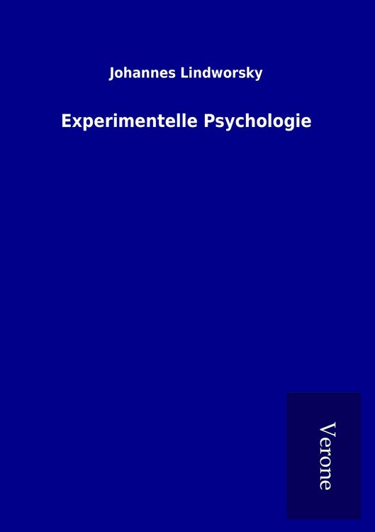 Produktbild: Experimentelle Psychologie