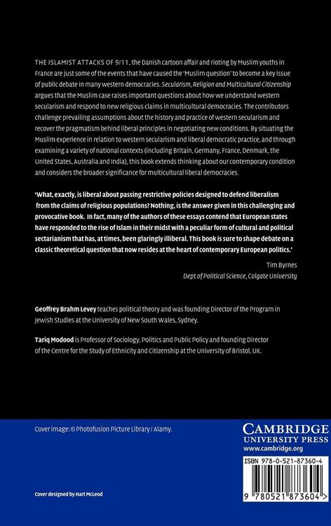 Produktbild: Secularism, Religion and Multicultural Citizenship