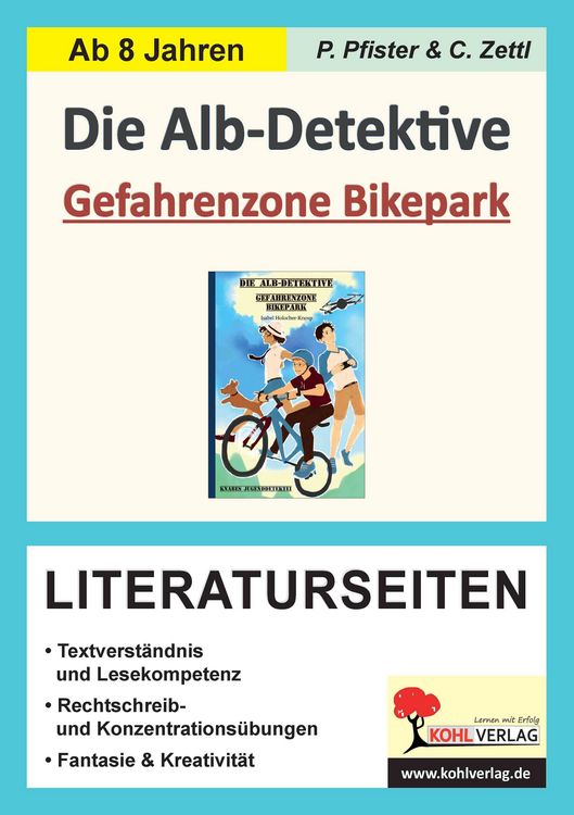 Produktbild: Die Alb-Detektive: Gefahrenzone Bikepark - Literaturseiten