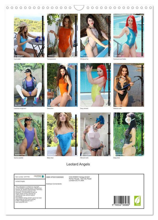 Produktbild: Leotard Angels (Wall Calendar 2026 DIN A3 portrait), CALVENDO 12 Month Wall Calendar