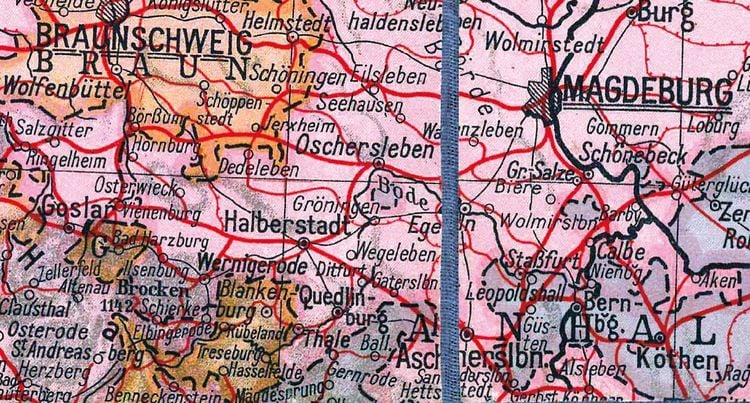 Produktbild: Karte von DEUTSCHLAND - 1920 [gerollt]