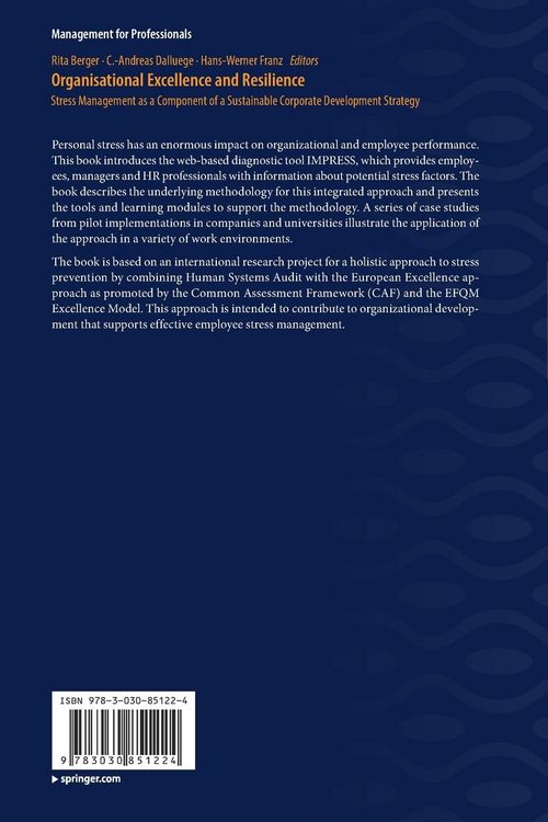 Produktbild: Organisational Excellence and Resilience