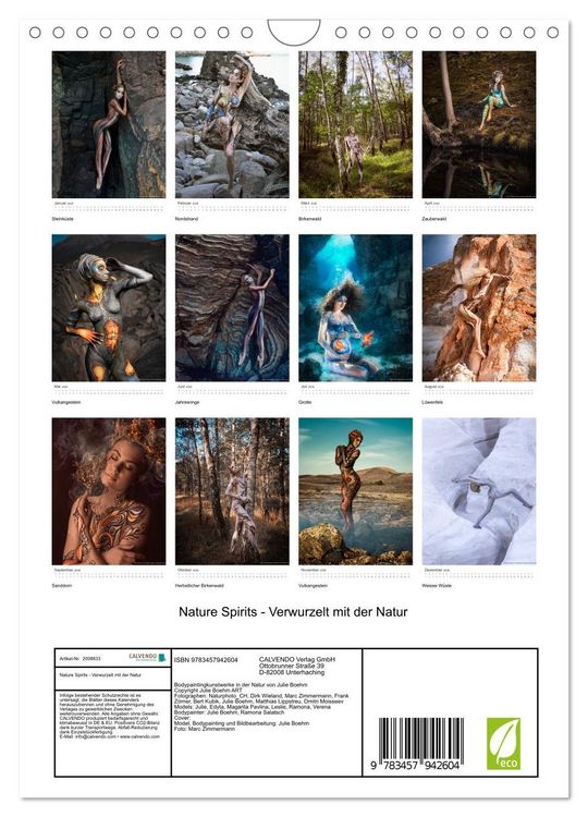 Produktbild: Nature Spirits - Verwurzelt mit der Natur (Wandkalender 2026 DIN A4 hoch), CALVENDO Monatskalender