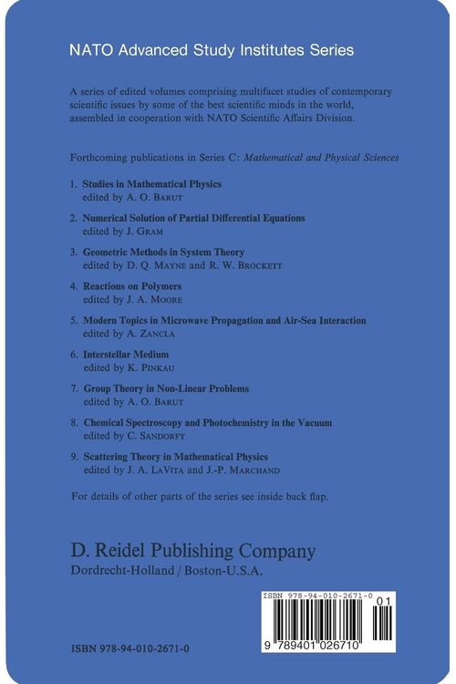 Produktbild: Studies in Mathematical Physics