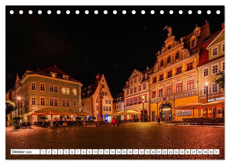 Produktbild: Rund um die Kr&auml;merbr&uuml;cke - Ein St&uuml;ck Mittelalter in Erfurt (Tischkalender 2026 DIN A5 quer), CALVENDO Monatskalender