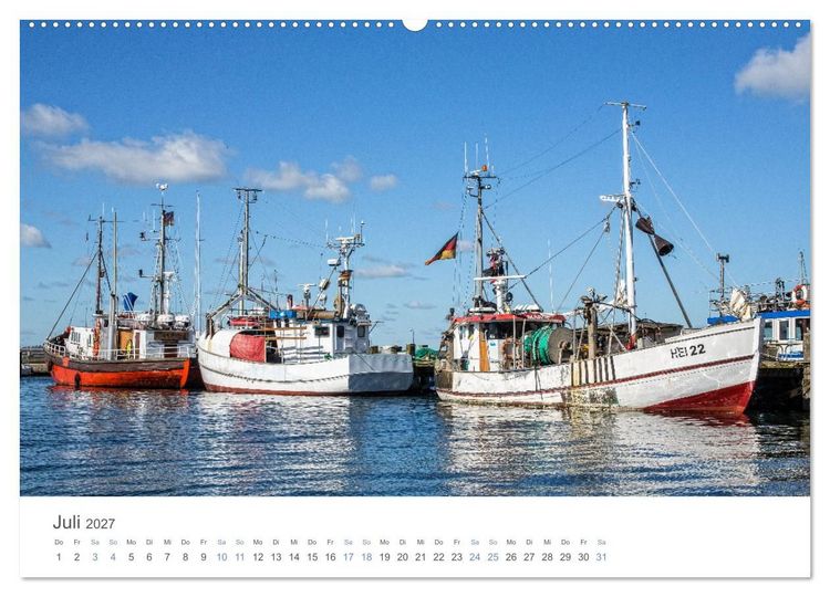 Produktbild: Fischereih&auml;fen an der Ostseek&uuml;ste (hochwertiger Premium Wandkalender 2027 DIN A2 quer), Kunstdruck in Hochglanz