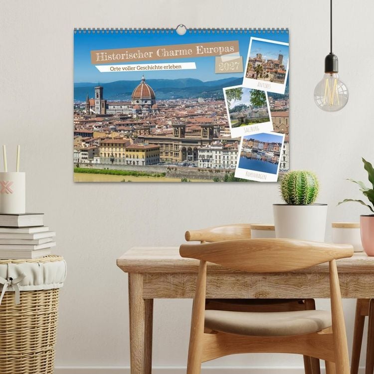 Produktbild: Historischer Charme Europas (Wandkalender 2027 DIN A3 quer), CALVENDO Monatskalender