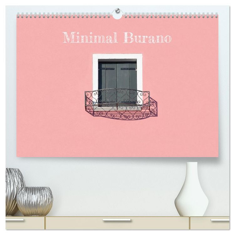 Produktbild: Minimal Burano (hochwertiger Premium Wandkalender 2026 DIN A2 quer), Kunstdruck in Hochglanz