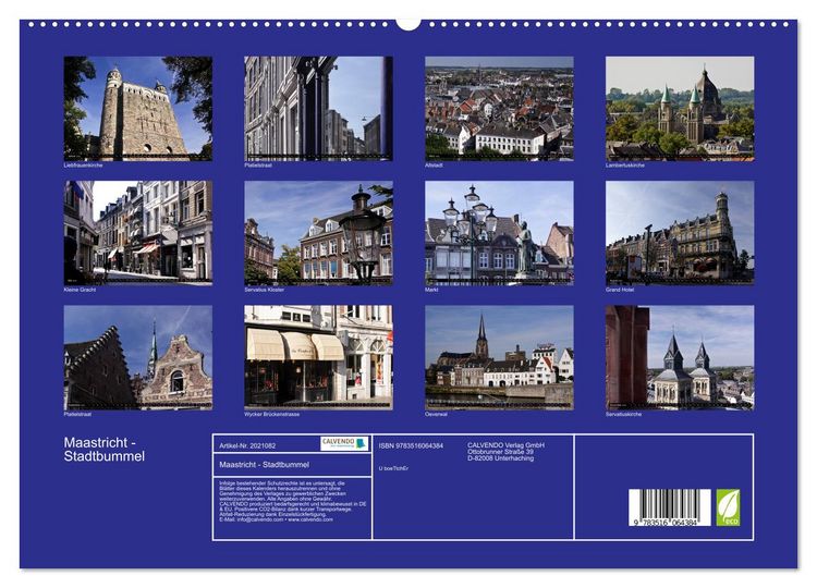 Produktbild: Maastricht - Stadtbummel (hochwertiger Premium Wandkalender 2026 DIN A2 quer), Kunstdruck in Hochglanz