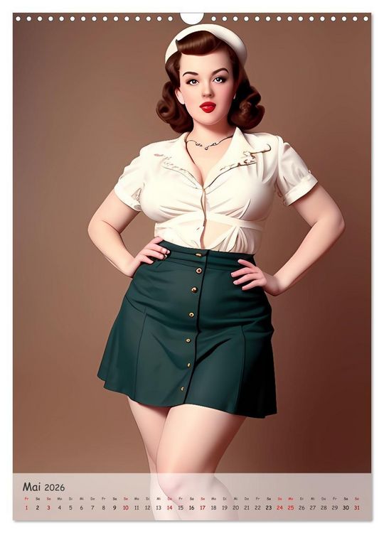 Produktbild: Pin-up Girls - Retro Glamour (Wandkalender 2026 DIN A3 hoch), CALVENDO Monatskalender