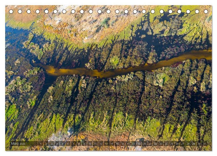 Produktbild: Okavango - Das Delta von oben (Tischkalender 2026 DIN A5 quer), CALVENDO Monatskalender