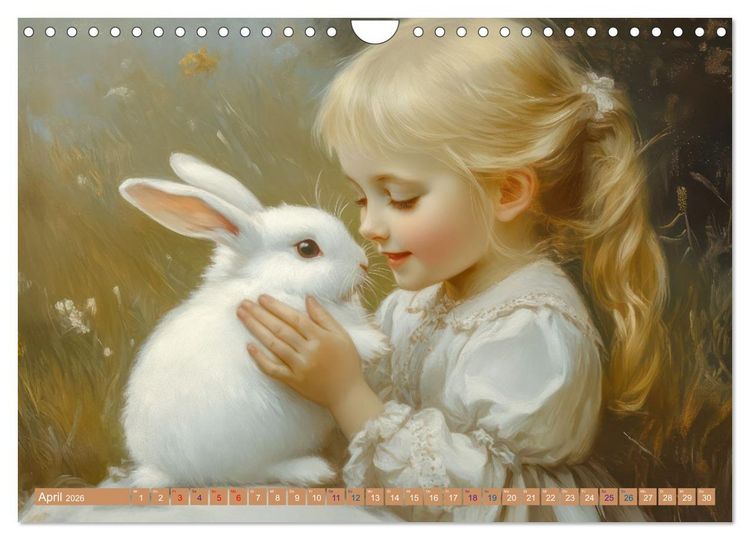 Produktbild: Vertr&auml;umte Begegnungen - Kinderkalender (Wandkalender 2026 DIN A4 quer), CALVENDO Monatskalender