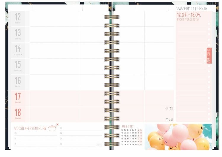 Produktbild: Family-Timer 26/27 17 Monate sort.(3)