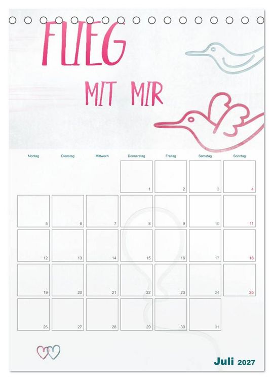Produktbild: Liebe macht gl&uuml;cklich (Tischkalender 2027 DIN A5 hoch), CALVENDO Monatskalender