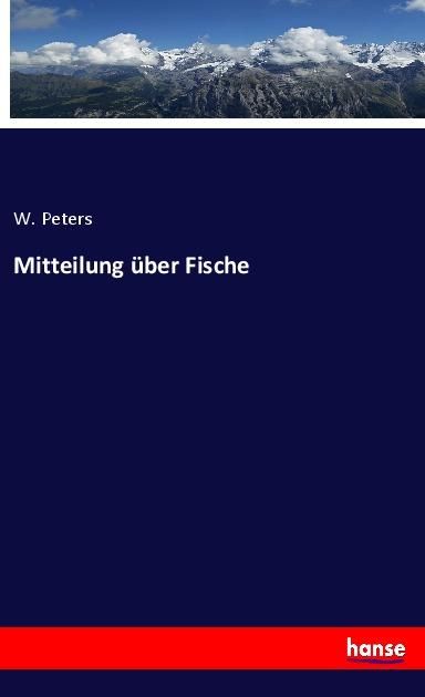 Produktbild: Mitteilung &uuml;ber Fische