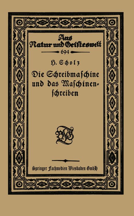 Produktbild: Die Schreibmaschine und das Maschinenschreiben