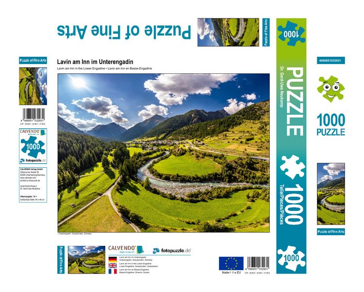 Produktbild: CALVENDO Puzzle Lavin am Inn im Unterengadin | 1000 Teile Lege-Gr&ouml;&szlig;e 64x48cm Foto-Puzzle f&uuml;r gl&uuml;ckliche Stunden