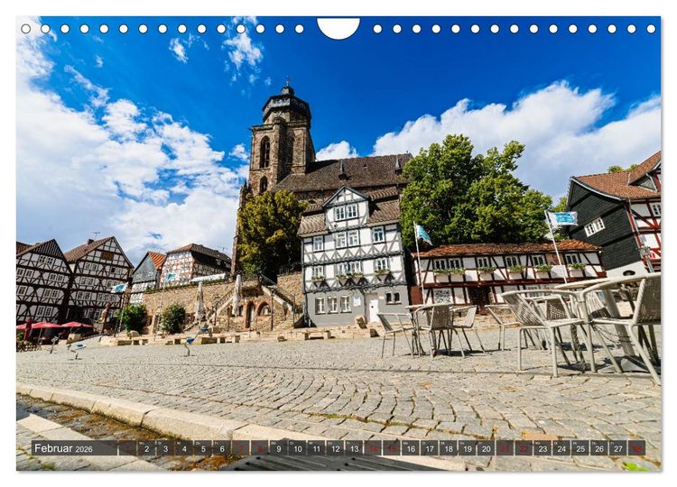 Produktbild: Ein Blick auf Homberg an der Efze in Farbe (Wandkalender 2026 DIN A4 quer), CALVENDO Monatskalender