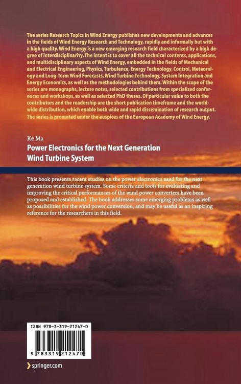 Produktbild: Power Electronics for the Next Generation Wind Turbine System