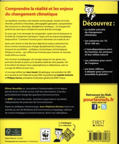 Produktbild: Le changement climatique pour les nuls