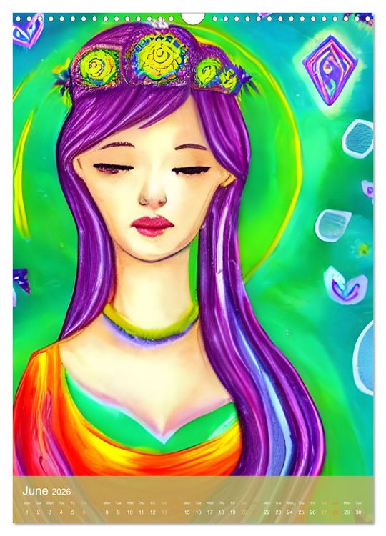 Produktbild: Fantasy Worlds - Digital Artwork (Wall Calendar 2026 DIN A3 portrait), CALVENDO 12 Month Wall Calendar