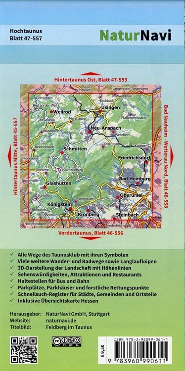 Produktbild: Hochtaunus 1 : 25 000, Blatt 47-557