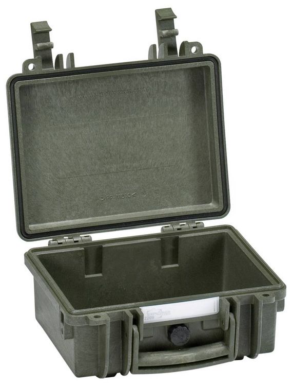 Produktbild: Explorer Cases Outdoor Koffer 2209.G green with pick & pluck foam (B x H x T) 22 x 16 x 10 cm Olivgr&uuml;n 2209.G