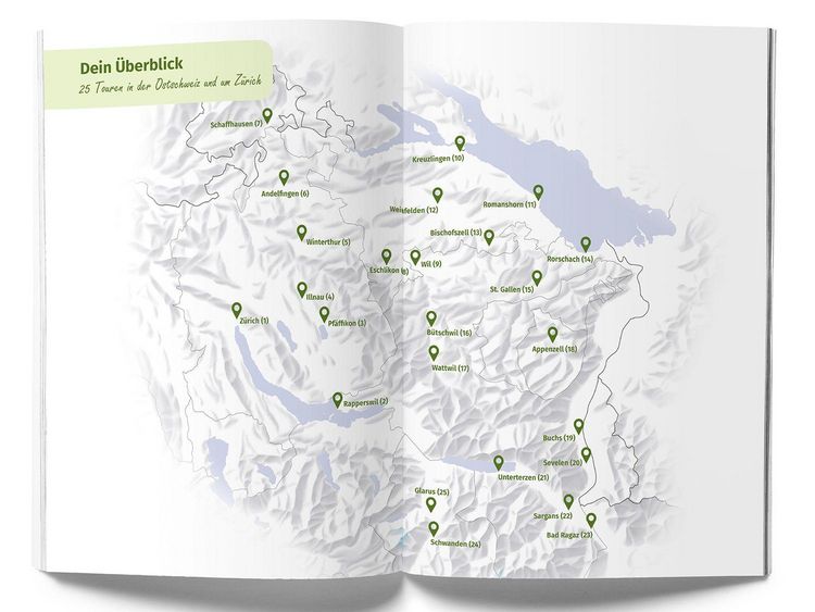 Produktbild: K&uuml;mmerly+Frey Raus und E-Biken Ostschweiz & Z&uuml;rich &ndash; E-Bikef&uuml;hrer