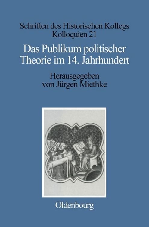 Produktbild: Das Publikum politischer Theorie im 14. Jahrhundert