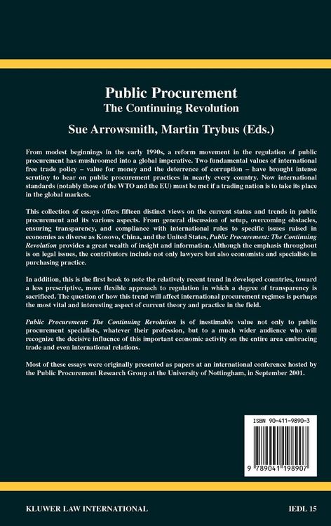 Produktbild: Public Procurement:The Continuing Revolution
