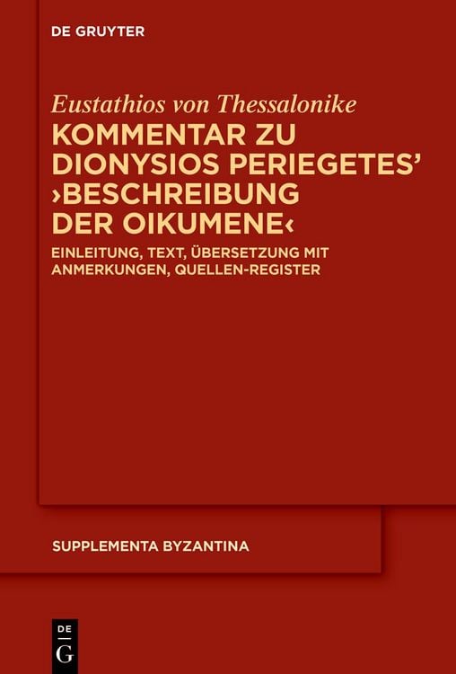 Produktbild: Kommentar zu Dionysios Periegetes' &rsaquo;Beschreibung der Oikumene&lsaquo;