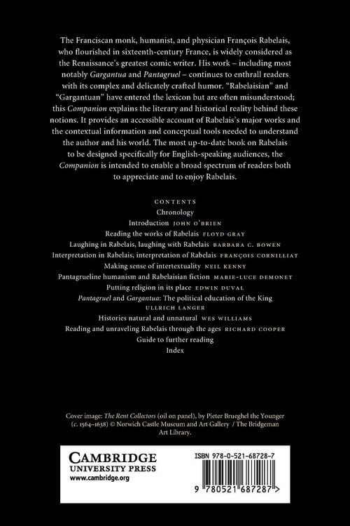 Produktbild: The Cambridge Companion to Rabelais