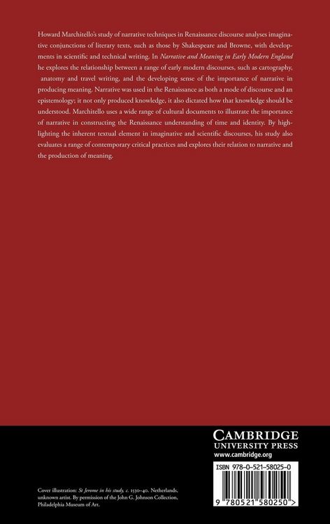 Produktbild: Narrative and Meaning in Early Modern England