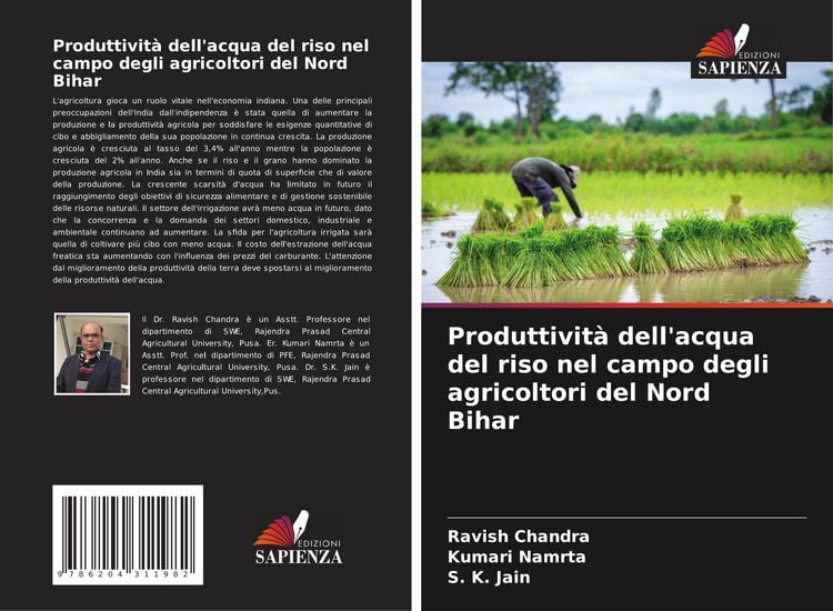 Produktbild: Produttivit&agrave; dell'acqua del riso nel campo degli agricoltori del Nord Bihar