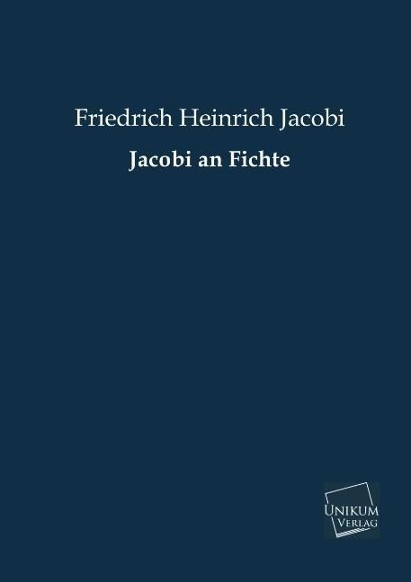 Produktbild: Jacobi, F: Jacobi an Fichte