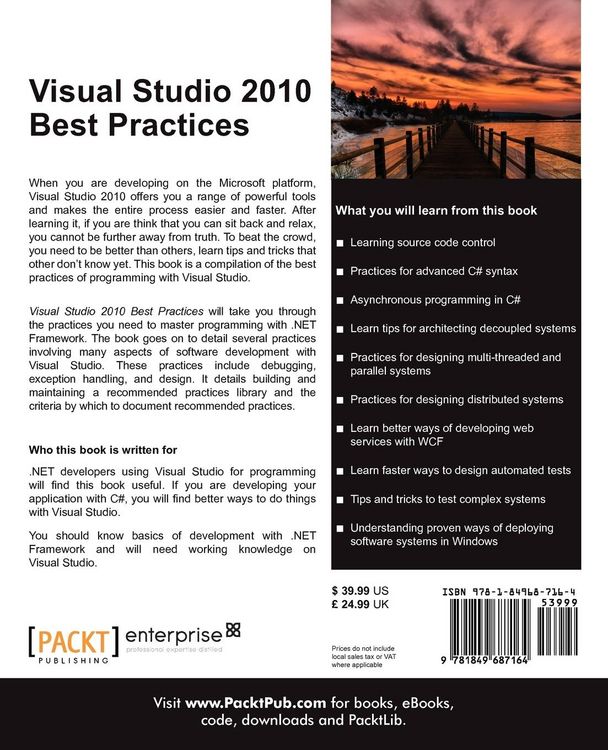 Produktbild: Visual Studio 2010 Best Practices