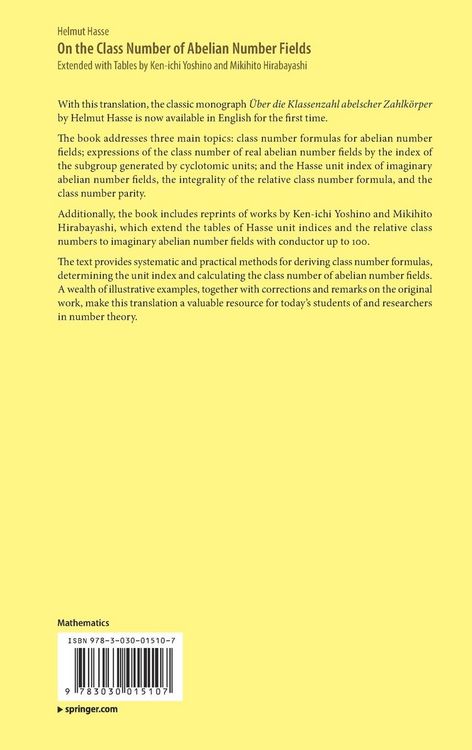 Produktbild: On the Class Number of Abelian Number Fields