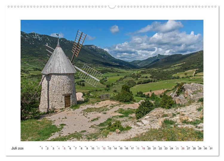 Produktbild: Okzitanien - Katharerland (Wandkalender 2026 DIN A2 quer), CALVENDO Monatskalender