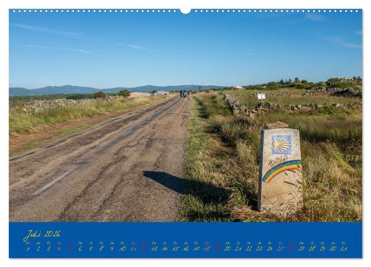 Produktbild: Camino 2026 (Wandkalender 2026 DIN A2 quer), CALVENDO Monatskalender