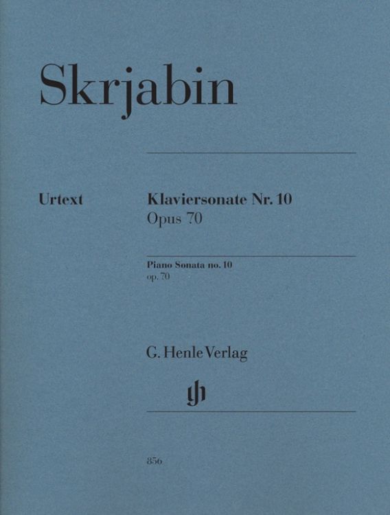 Produktbild: Alexander Skrjabin - Klaviersonate Nr. 10 op. 70
