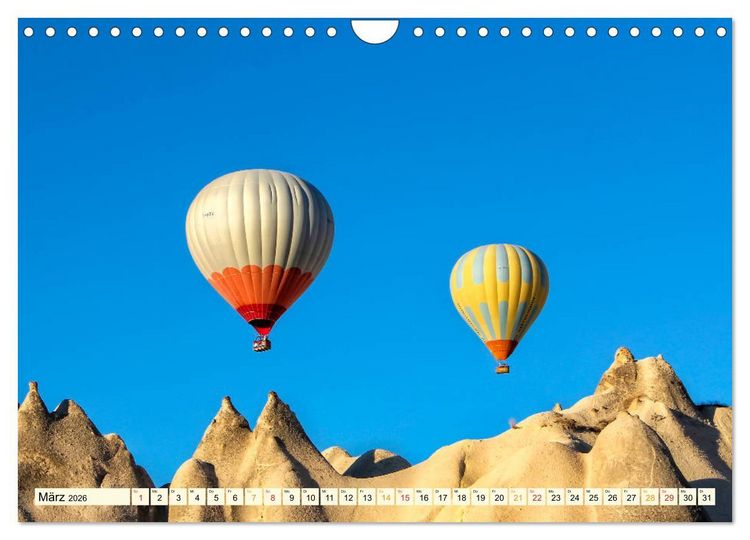 Produktbild: Mit dem Ballon &uuml;ber Kappadokien (Wandkalender 2026 DIN A4 quer), CALVENDO Monatskalender