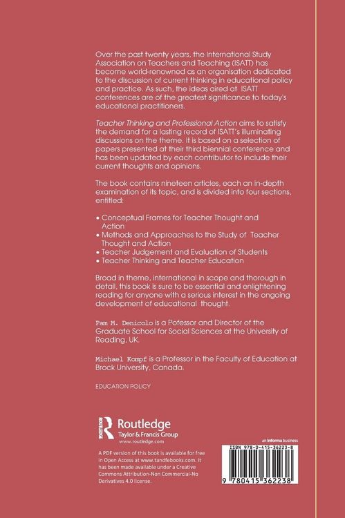 Produktbild: Teacher Thinking & Professional Action
