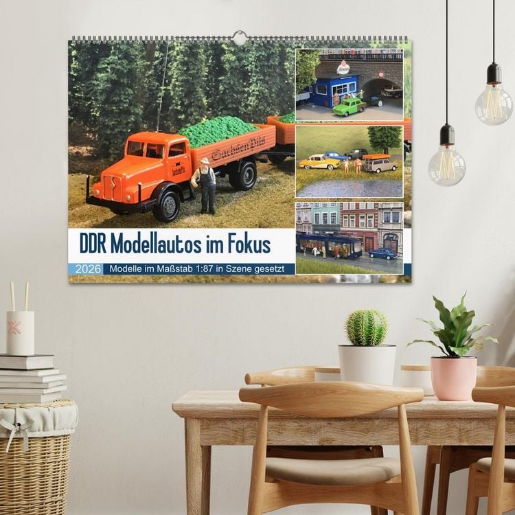Produktbild: DDR Modellautos im Fokus (Wandkalender 2026 DIN A2 quer), CALVENDO Monatskalender