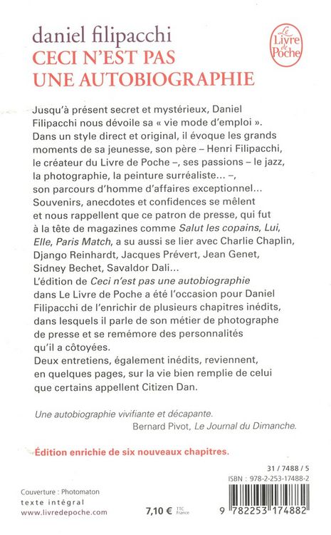 Produktbild: Fre-Ceci Nest Pas Une Autobiog