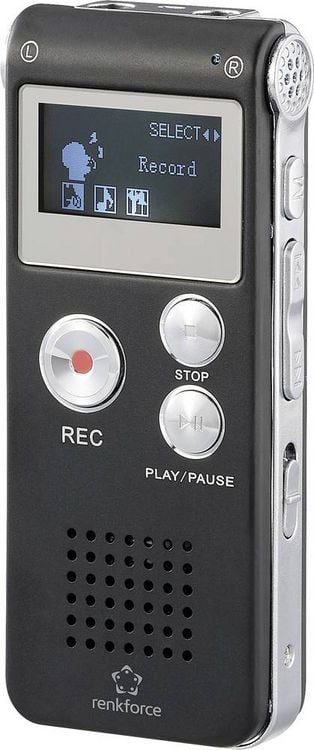 Tragbarer Digitaler 8GB Diktiergerät Mit LCD & MP3 – Sprachaktiviert, Bis 650h Aufnahme