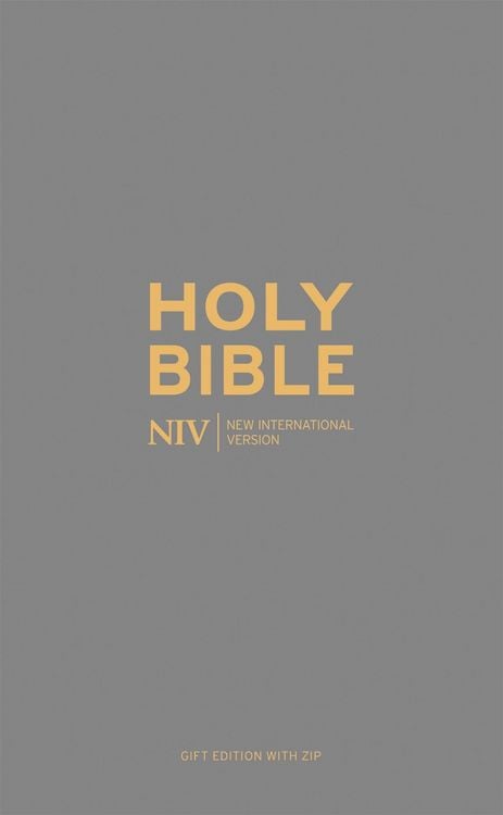 Produktbild: NIV Pocket Charcoal Soft-tone Bible with Zip