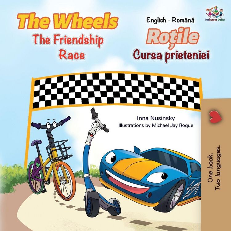 Produktbild: The Wheels The Friendship Race (English Romanian Bilingual Book)