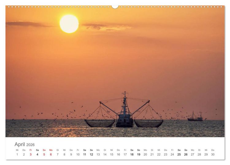 Produktbild: Nordfriesland (hochwertiger Premium Wandkalender 2026 DIN A2 quer), Kunstdruck in Hochglanz